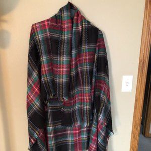 Plaid Blanket Scarf